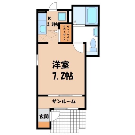 ヴァルト日の出の物件間取画像